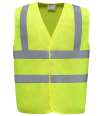 YK110 HVW100ASFR Yoko Hi-Vis Anti-Static Flame Retardant Waistcoat Yellow  colour image